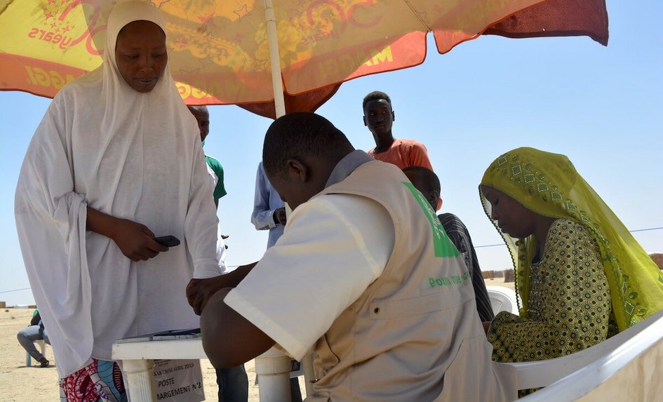 Distribution d'argent et de fournitures aux habitants de Kindjandi, dans la région de Diffa, au Niger © Welthungerhilfe